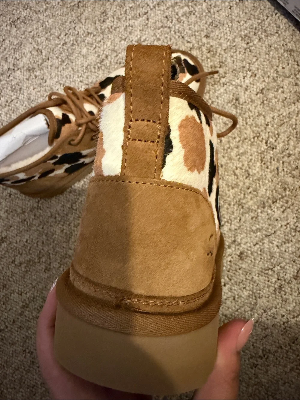 UGG Men's Cow-Print Boots